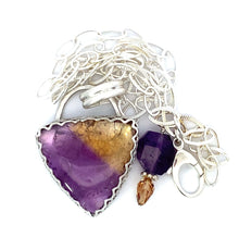 Load image into Gallery viewer, Buried Treasure Ametrine Fine Silver pendant 1 1/4" tall