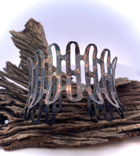Load image into Gallery viewer, Steel and copper Cuff bracelet. 1 3/4" wide