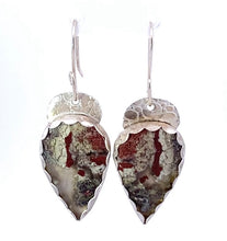 Load image into Gallery viewer, indonesian Moss Agate earrings