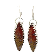 Load image into Gallery viewer, moss agate gemstone earrings