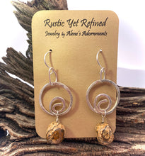 Load image into Gallery viewer, picture jasper earrings shown on romance card
