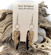 Load image into Gallery viewer, palmood earrings shown on romance card