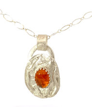 Load image into Gallery viewer, Baltic amber sterling Silver pendant. Dare to Dream Collection.