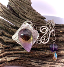 Load image into Gallery viewer, ametrine pendant shown in natural setting