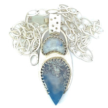 Load image into Gallery viewer, cloud dreams pendant showing link chain