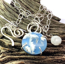 Load image into Gallery viewer, sky blue cloud dreams pendant