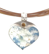 Load image into Gallery viewer, cloud dreams heart pendant
