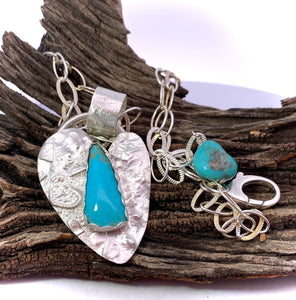 sonoran turquoise pendant in natural setting