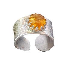 Load image into Gallery viewer, Baltic amber sterling ring