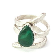 Load image into Gallery viewer, malachiite gemstone ring