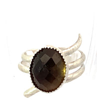 Load image into Gallery viewer, smoky quartz sacred spiral ring