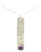 Load image into Gallery viewer, sterling and amethyst pendant