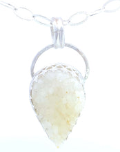 Load image into Gallery viewer, Ancient Glaciers Druzy Quartz  Pendant. 2 1/2" tall