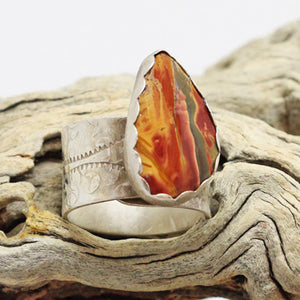 Red creek Jasper Enchanted woodland collection ring