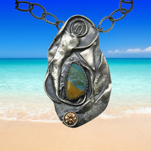 Load image into Gallery viewer, Peruvian opal pendant 