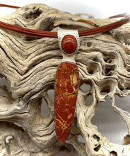 Load image into Gallery viewer, 'Enchanted Woodland' Red Creek Jasper pendant.