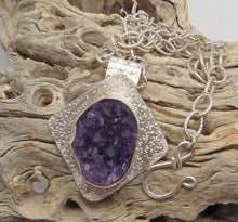 Load image into Gallery viewer, February birthday jewelry. handmade in Arizona jewelry. artisan jewelry. rustic designs