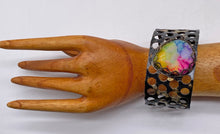 Load image into Gallery viewer, &#39;Memories of Childhood&#39; Solar Quartz Golden Steel cuff bracelet