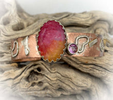 Load image into Gallery viewer, rainbow gem cuff