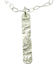 Load image into Gallery viewer, Sterling Silver skinny Pendant. Dare to Dream Collection. 2&quot; tall