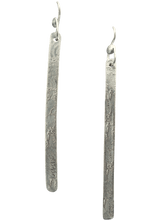 Load image into Gallery viewer, super skinny sterling silver earrings handmade in Arizona