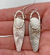 Load image into Gallery viewer, textured backing for moss agate earrings