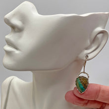 Load image into Gallery viewer, opal earring shown on ear lobe