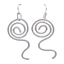 Load image into Gallery viewer, textured fine silver earrings