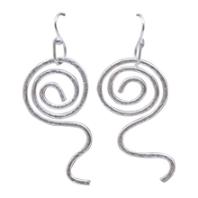 Load image into Gallery viewer, textured fine silver earrings