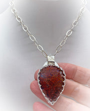 Load image into Gallery viewer, chain  and pendant red moss agate