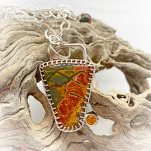 Load image into Gallery viewer, enchanted woodland pendant shown in natural setting
