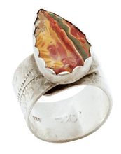 Load image into Gallery viewer, red creek jasper sterling artisan ring
