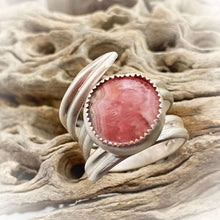 Load image into Gallery viewer, rhodochrosite sterling ring