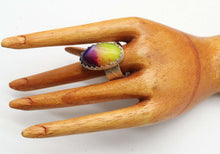 Load image into Gallery viewer, 'Memories of Childhood' Rainbow Solar Quartz Sterling silver Ring. size 7