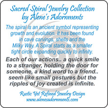 Load image into Gallery viewer, Sterling Silver Amethyst earrings. Sacred Spiral Collection