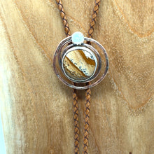 Load image into Gallery viewer, bolo tie in copper and silver