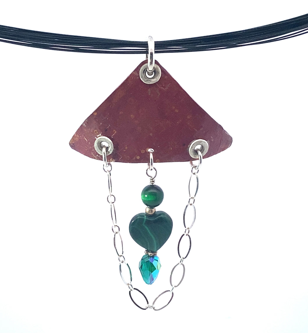 Classic Copper Malachite Pendant