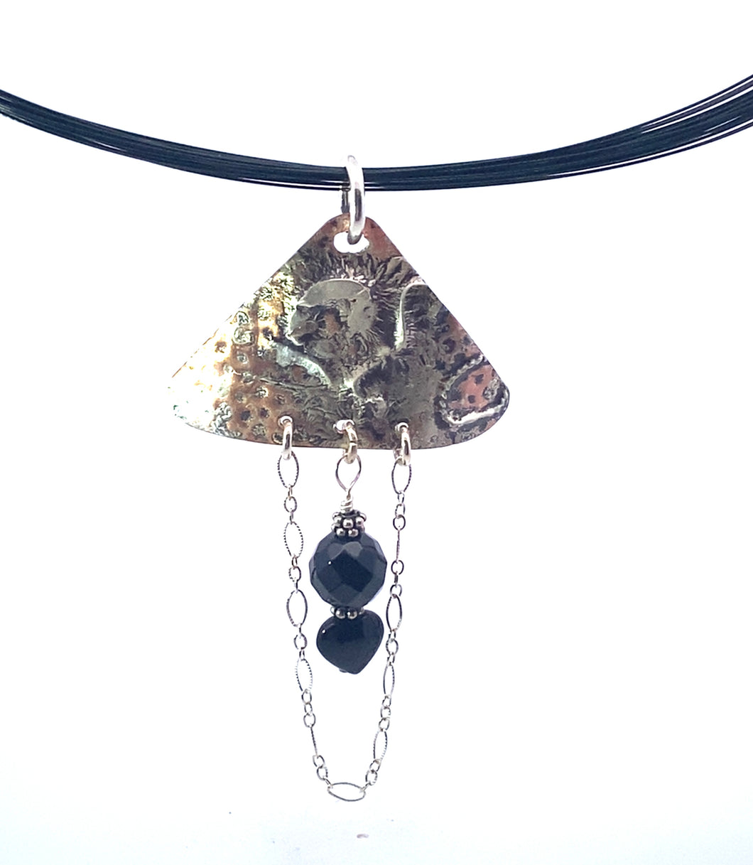 Classic Copper Onyx Pendant