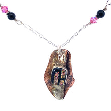 Load image into Gallery viewer, Classic Copper Dichroic Glass pendant