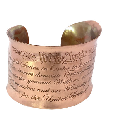 We The People Copper Cuff Bracelet