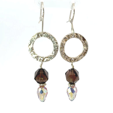 smoky quartz earring