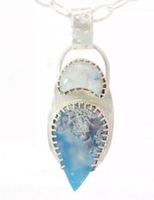 Load image into Gallery viewer, plum agate gem with moonstone