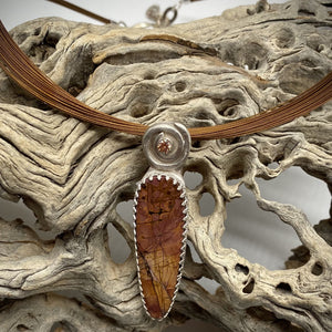 'Enchanted Woodland' Red Creek Jasper pendant.