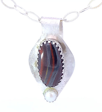 tiger iron pendant