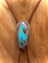 Load image into Gallery viewer, Natural Turquoise Gemstone Bolo Tie
