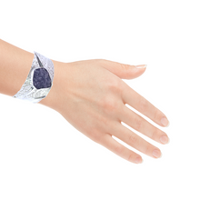 Load image into Gallery viewer, &#39;Buried Treasure&#39; Sterling Amethyst Geode Cuff Bracelet