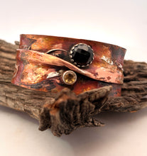 Load image into Gallery viewer, &#39;Chocolate Love&#39; smoky quartz cuff bracelet