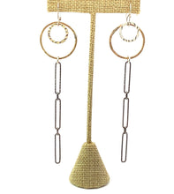 Load image into Gallery viewer, Melanie super long earrings in gold and silver