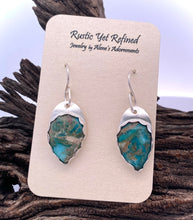 Load image into Gallery viewer, Day at the Beach Peruvian Opal Earrings in Sterling Silver 1 5/8&quot; long