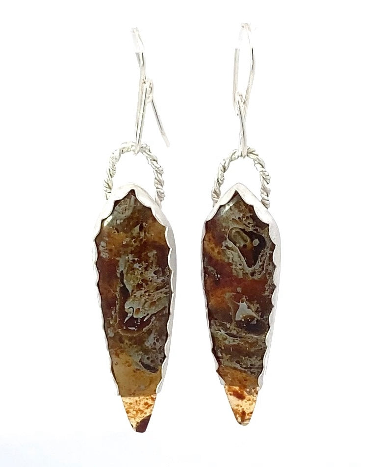 indonesian amber earrings